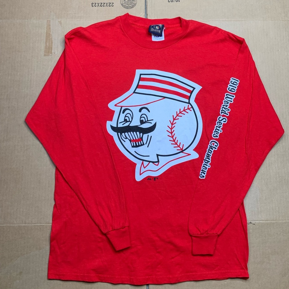 1919 World Series Cincinnati Reds Cooperstown Collection Longsleeve Shirt